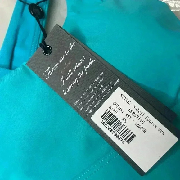 Greyson Soleil Sports Bra Lagoon Size XS NWT - Picture 2 of 4